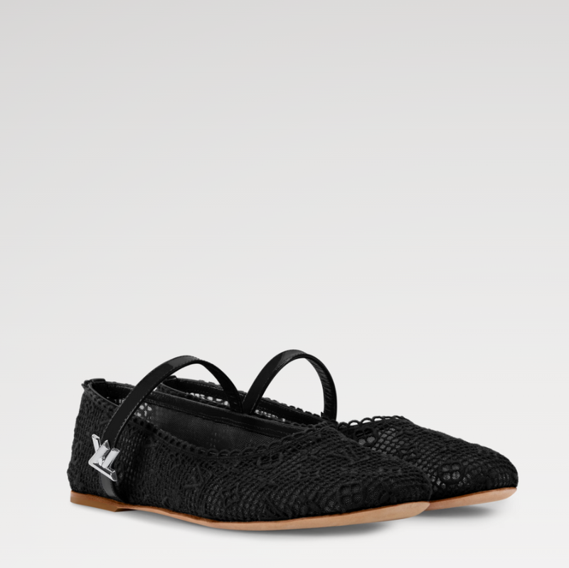 Louis Vuitton Romy Flat Ballerina Black