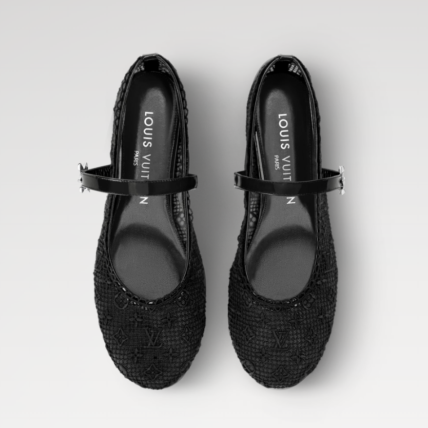 Louis Vuitton Romy Flat Ballerina Black 3