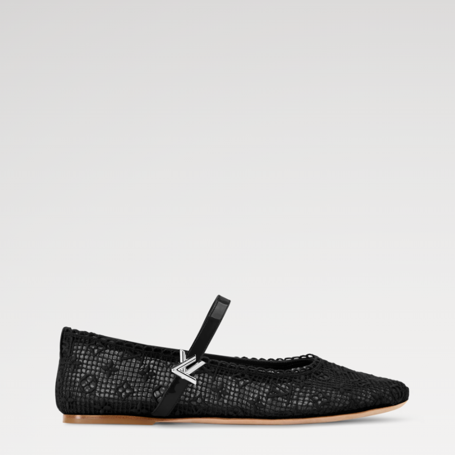 Louis Vuitton Romy Flat Ballerina Black 2