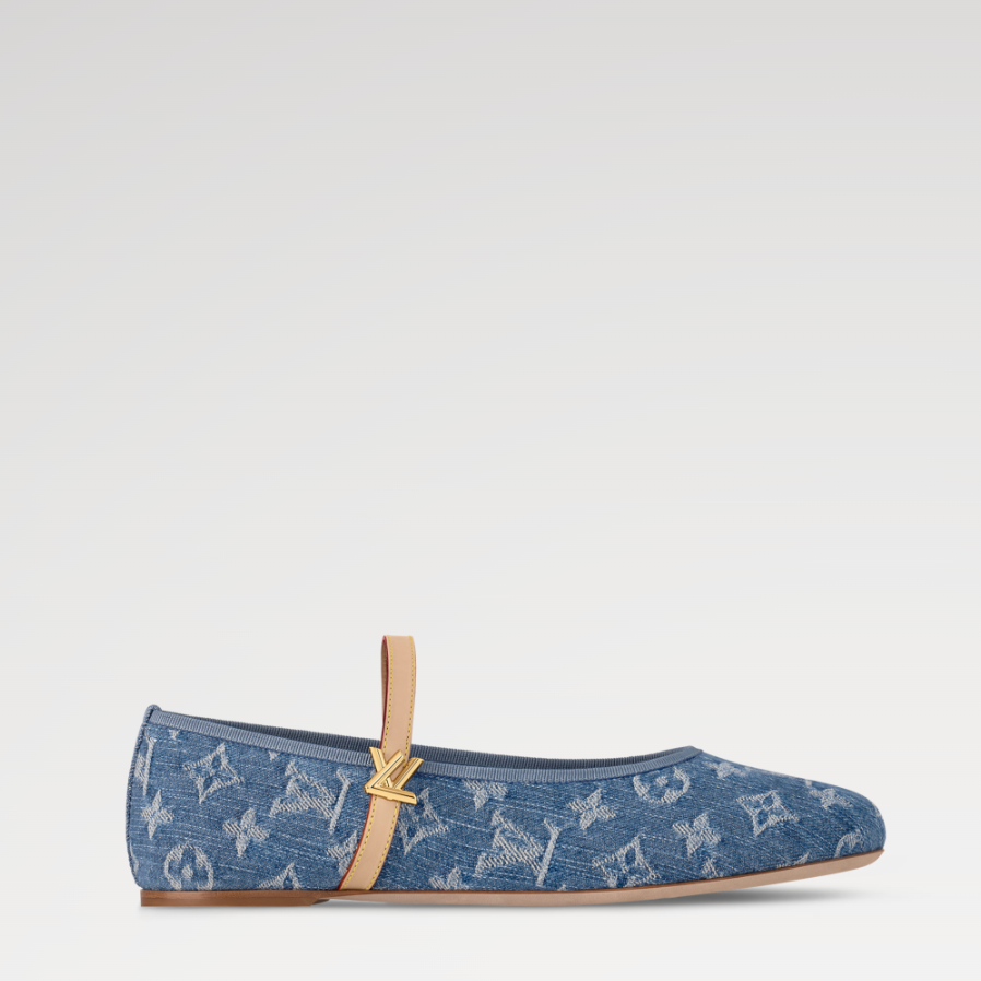 Louis Vuitton Romy Flat Ballerina Navy Blue 2