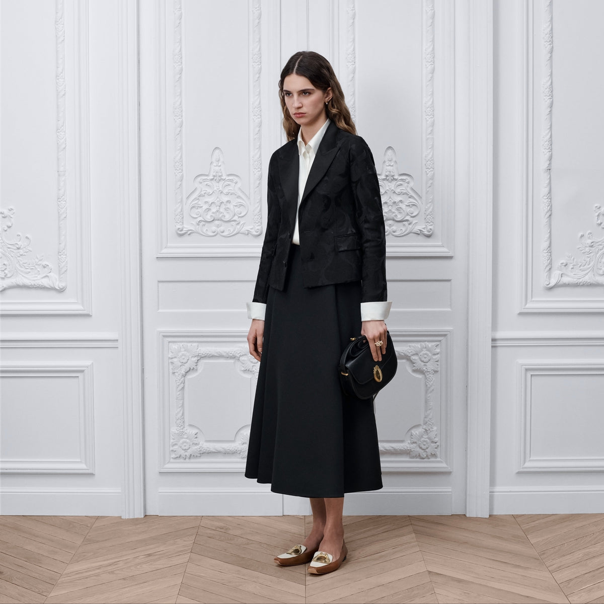 Medium Dior Médaillon Flap Bag Black 8
