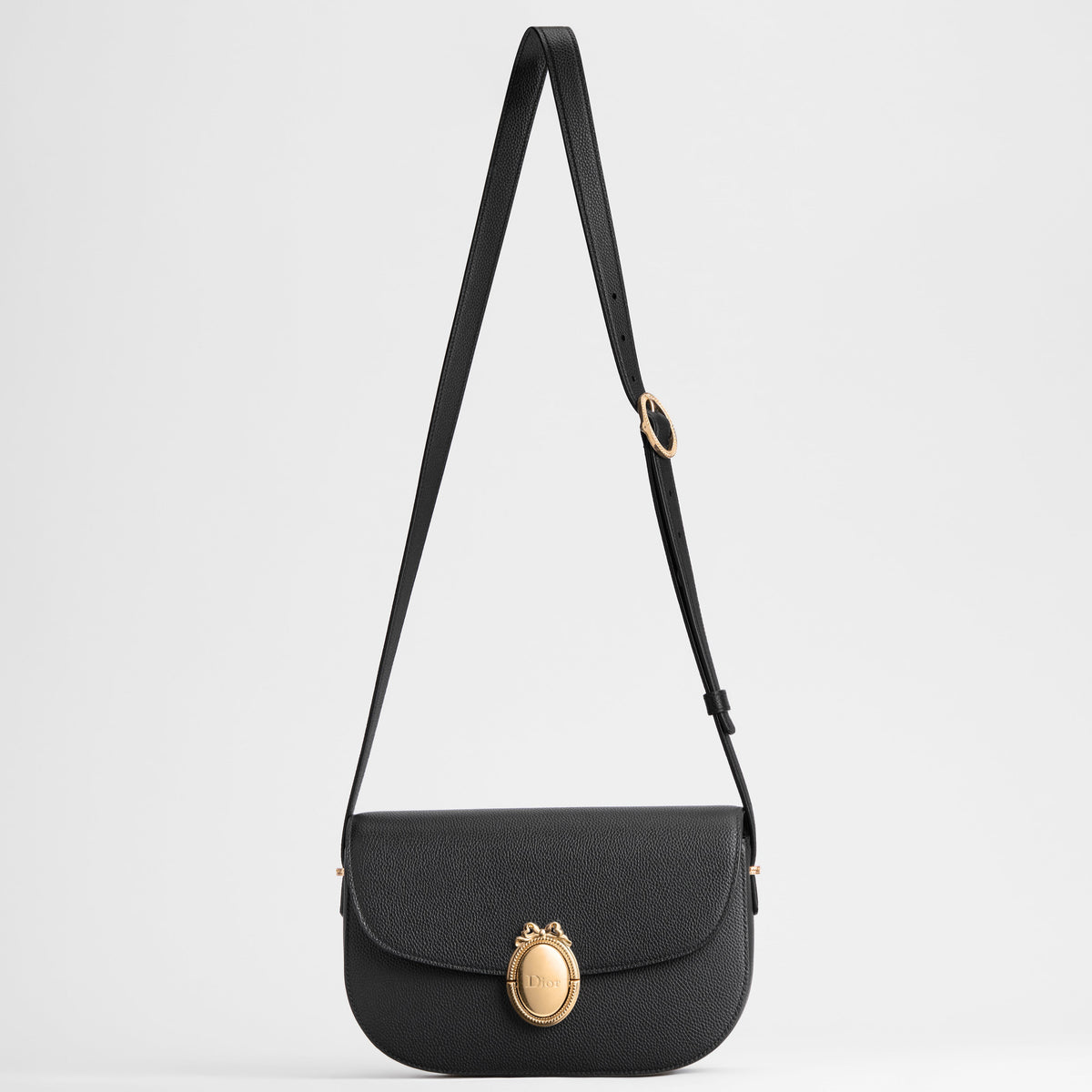 Medium Dior Médaillon Flap Bag Black 1