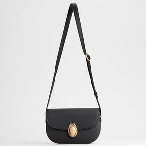 Medium Dior Médaillon Flap Bag Black