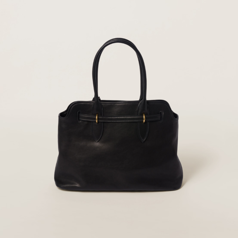 Miu Miu Medium Aventure Nappa Leather Black Bag 2