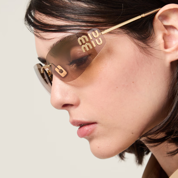 Miu Miu Eyewear With Vertical Gold Logo Temples 2