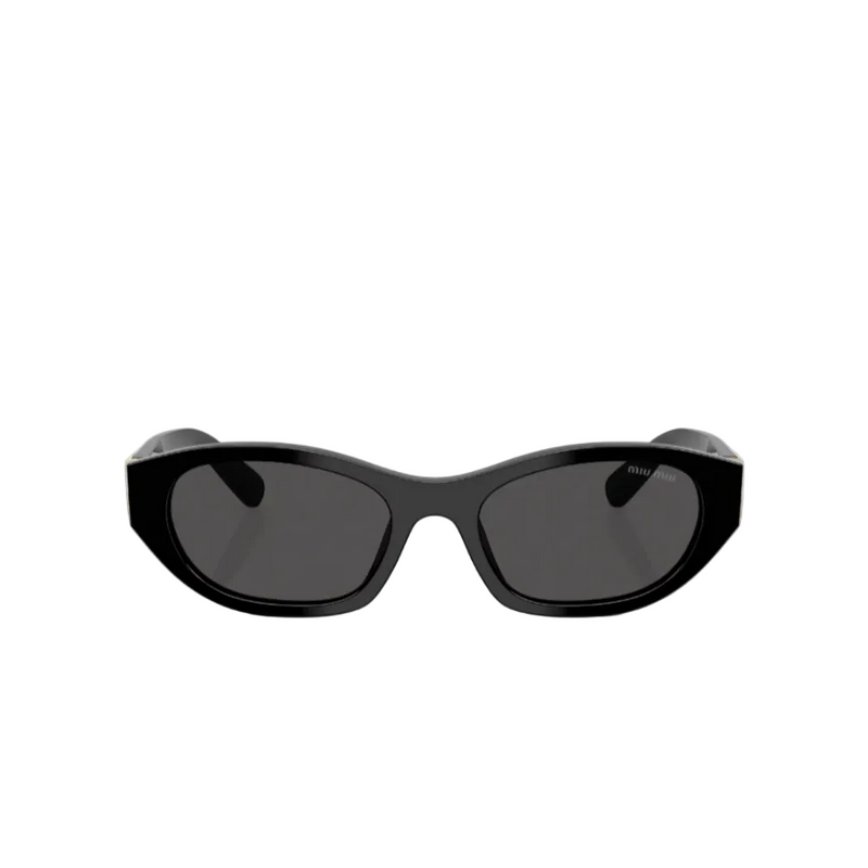 Miu Miu Glimpse Oval Sunglasses With Bold Gold Logo