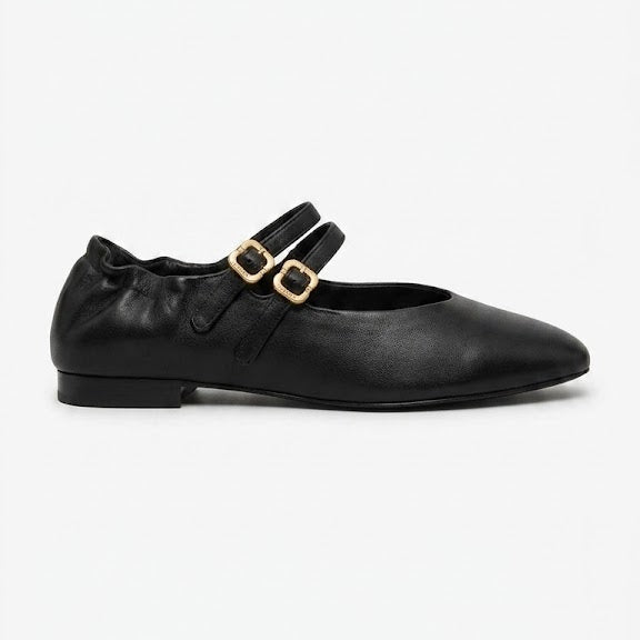 Miu Miu Ruches Nappa Leather Ballerinas 2