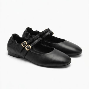 Miu Miu Ruches Nappa Leather Ballerinas