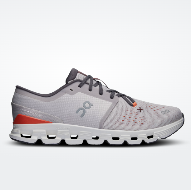 On Running Cloud X 4 Silver | Flame 6