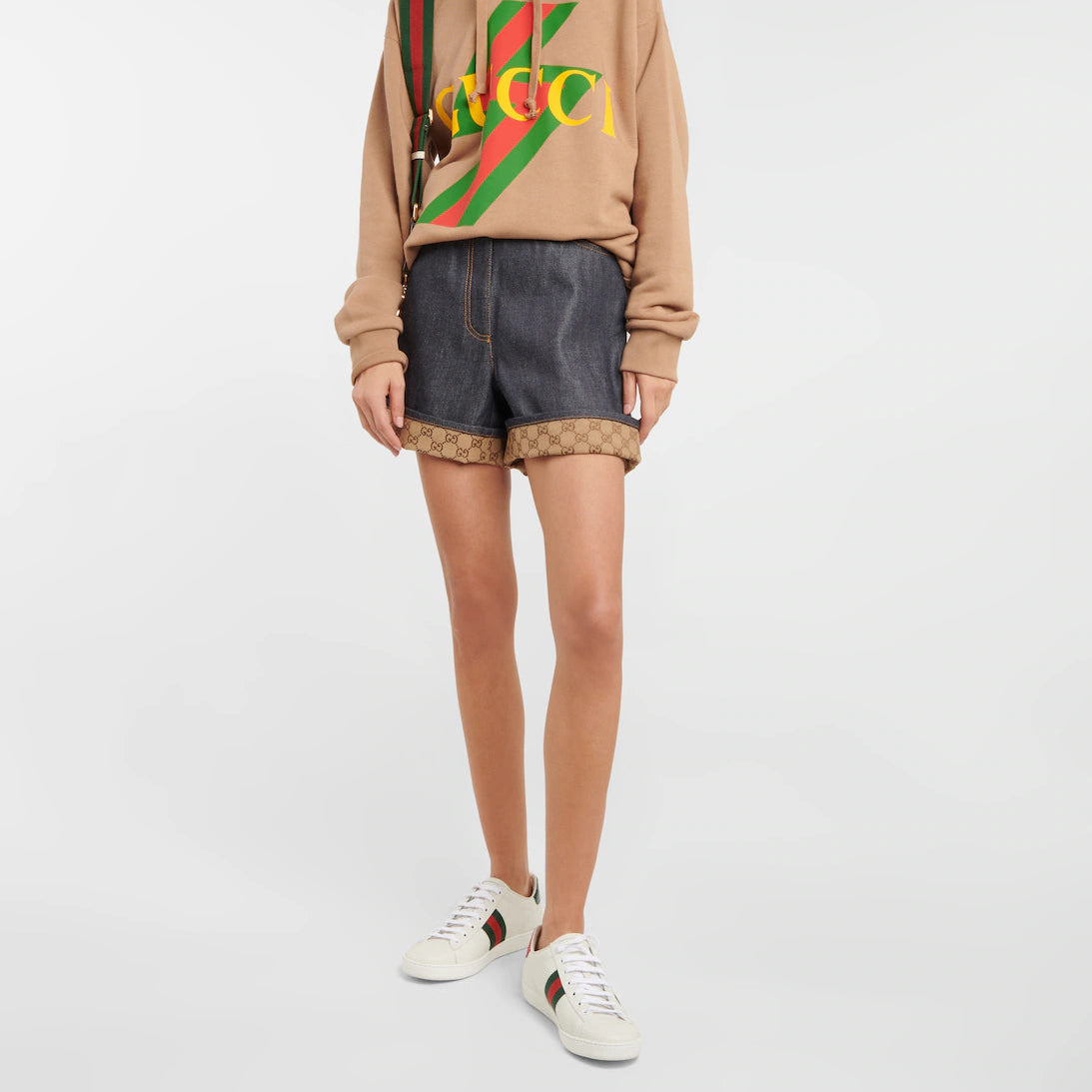 Gucci Women's Ace Embroidered Sneaker - White/Green/Red 9
