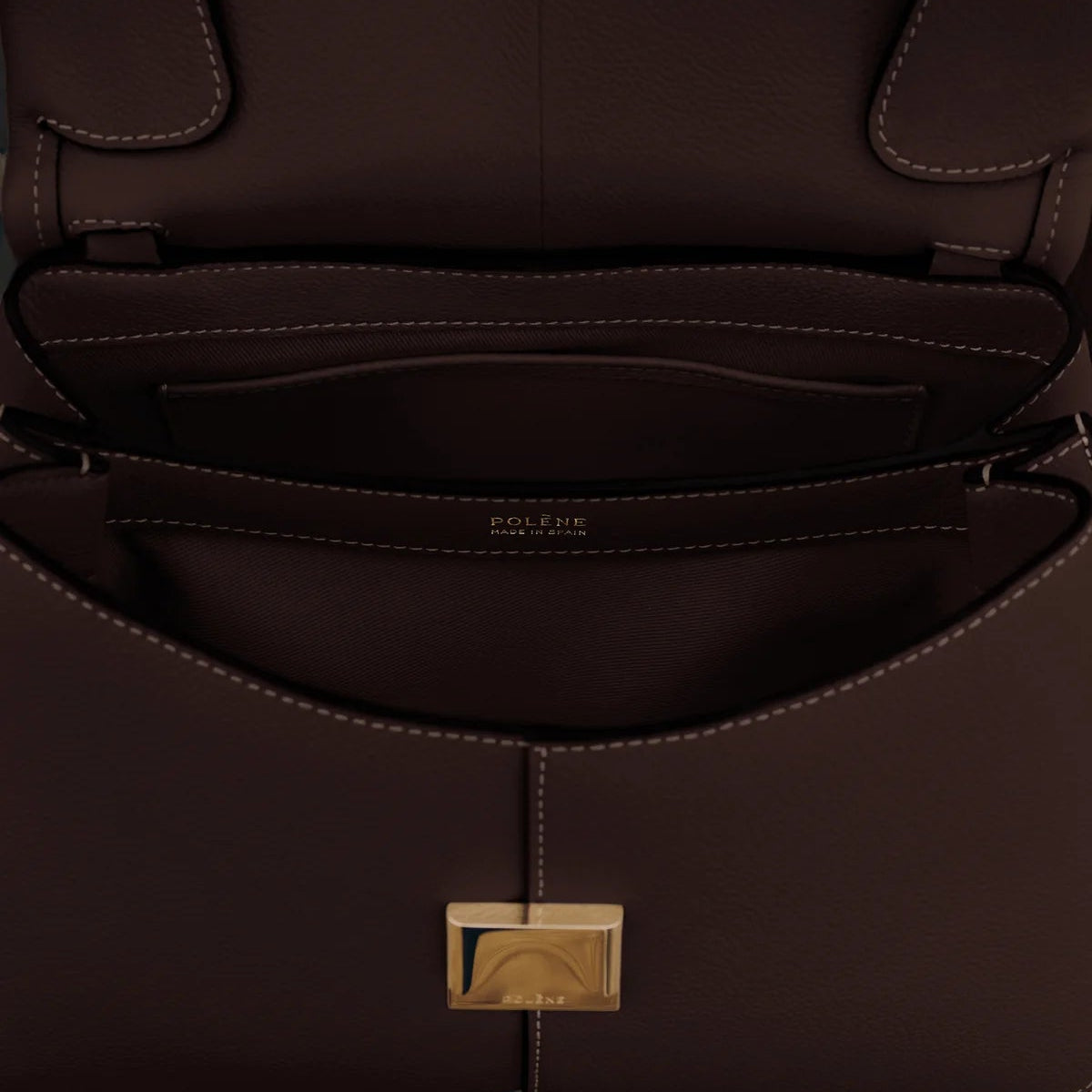 Polène | Bag - Mokki - Textured Ebony 7