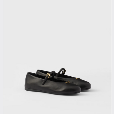 Prada Nappa Leather Ballerinas