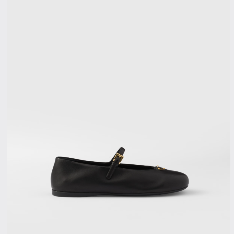 Prada Nappa Leather Ballerinas 4
