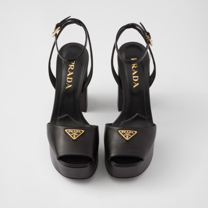 Prada Nappa Leather Platform Sandals 5