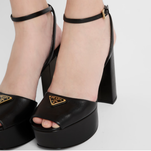 Prada Nappa Leather Platform Sandals 6