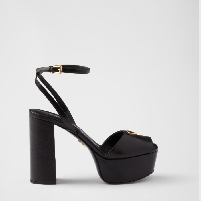 Prada Nappa Leather Platform Sandals 2