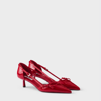 Prada Openside Patent Leather Pumps