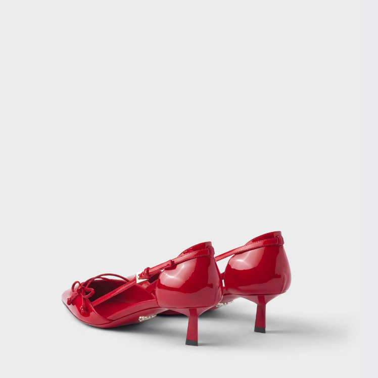 Prada Openside Patent Leather Pumps 5