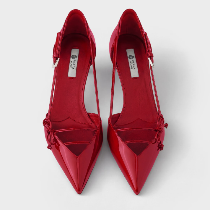 Prada Openside Patent Leather Pumps 4