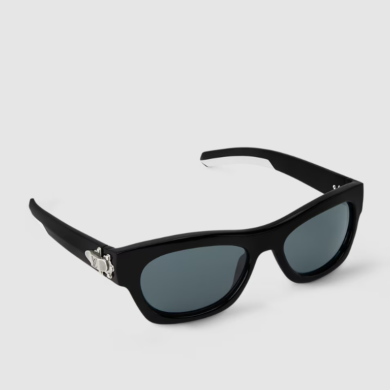 Louis Vuitton Frog Round Square Sunglasses Black 2