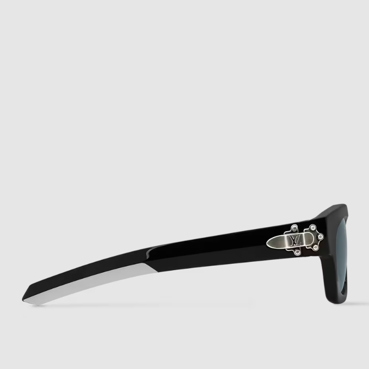 Louis Vuitton Frog Round Square Sunglasses Black 3