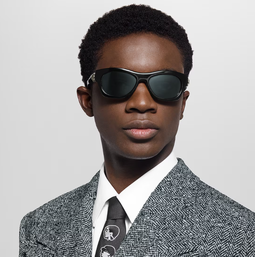 Louis Vuitton Frog Round Square Sunglasses Black 4
