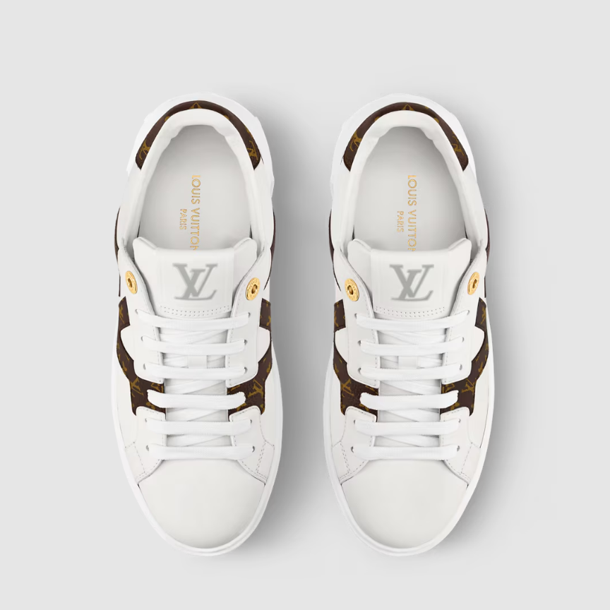 Louis Vuitton Monogram White Leather Sneaker 4
