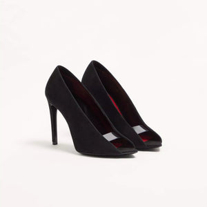 Valentino Open Toe Revealed Suede Pumps 105mm