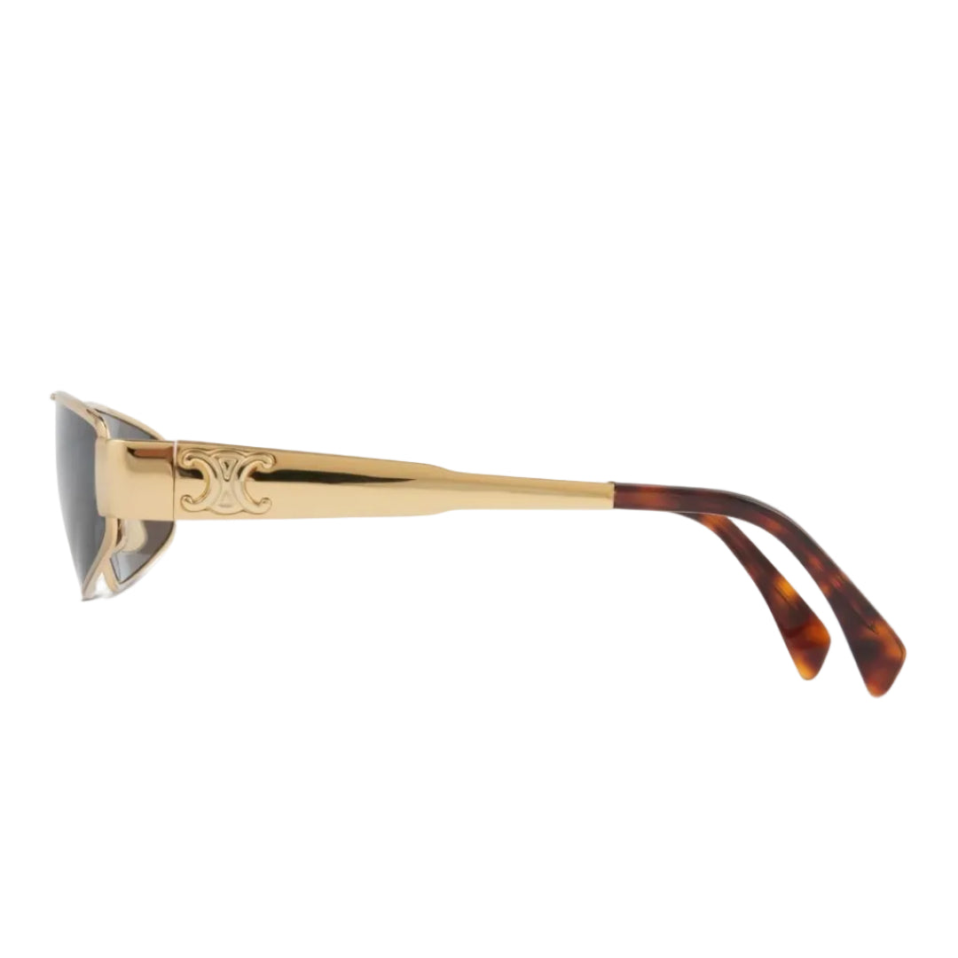 Celine Triomphe Metal 05 Sunglasses Gold Smoke 2