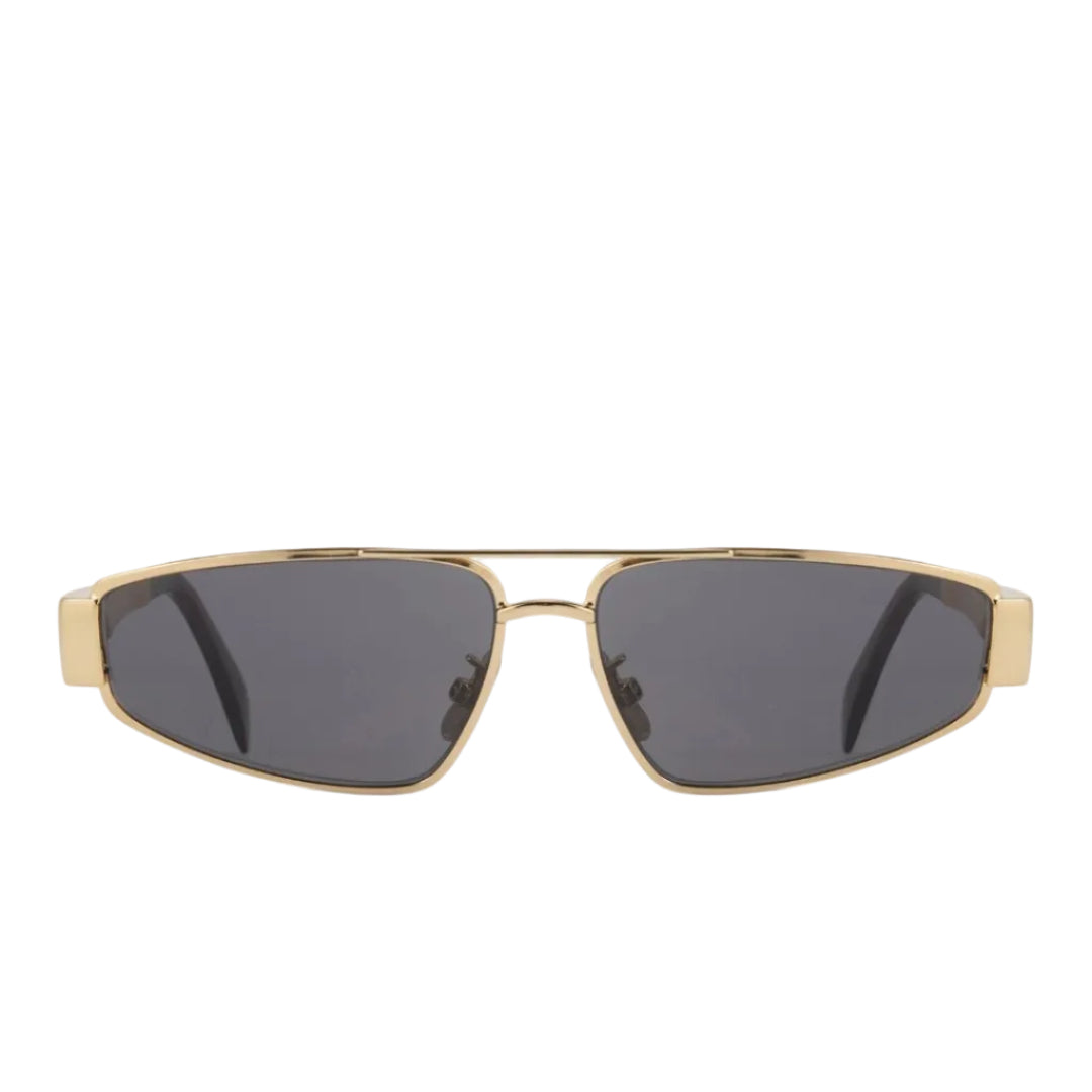 Celine Triomphe Metal 05 Sunglasses Gold Smoke 1