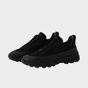 Zegna Black Leather and Suede Triple Stitch™ Monte Sneakers
