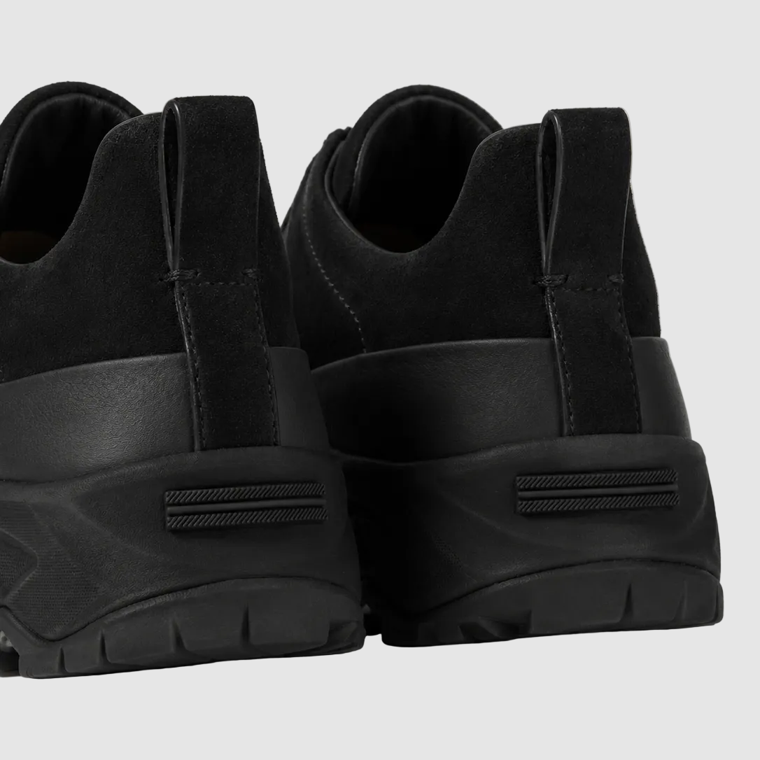 Zegna Black Leather and Suede Triple Stitch™ Monte Sneakers 4
