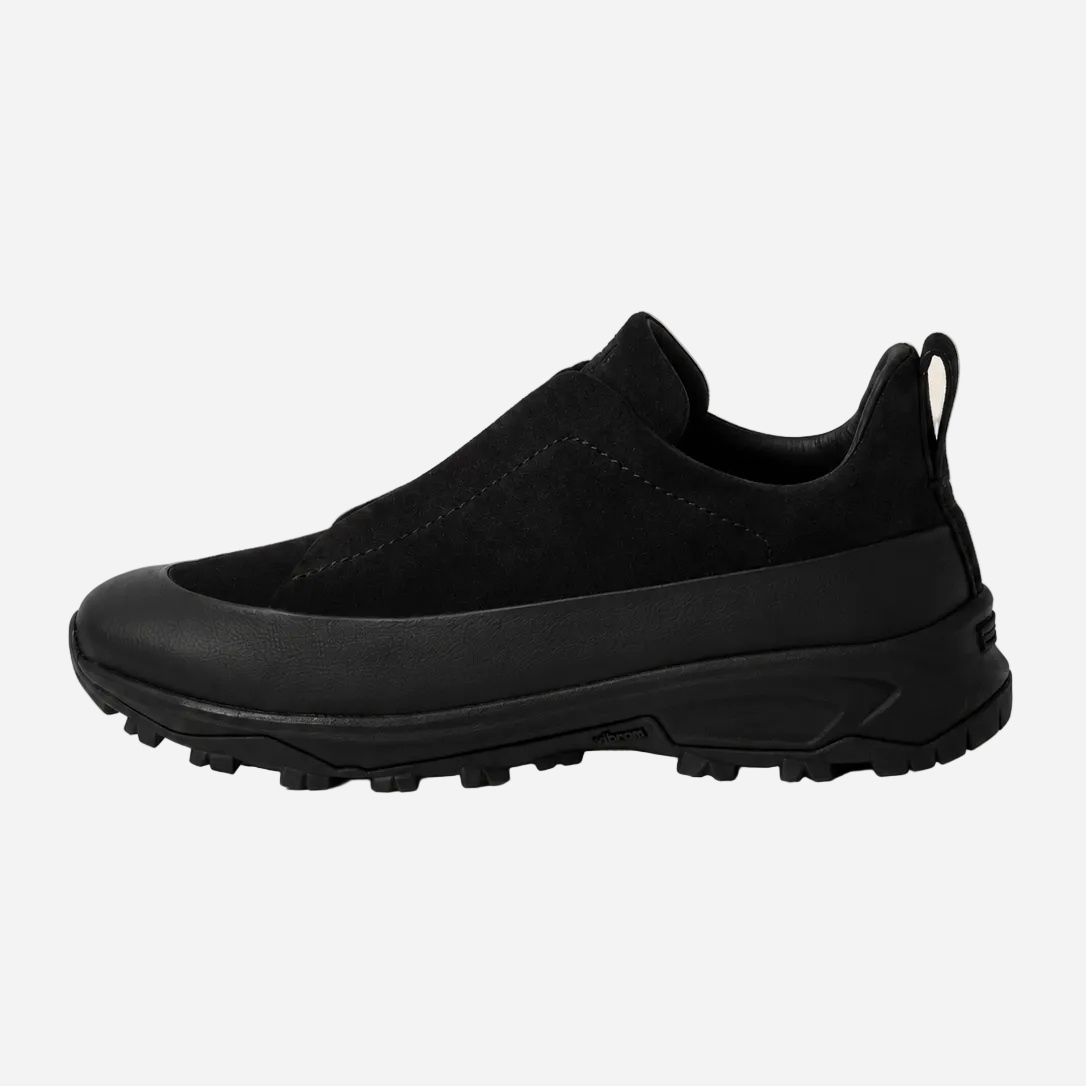 Zegna Black Leather and Suede Triple Stitch™ Monte Sneakers 3