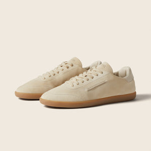 Zegna White 232 Suede Sneakers