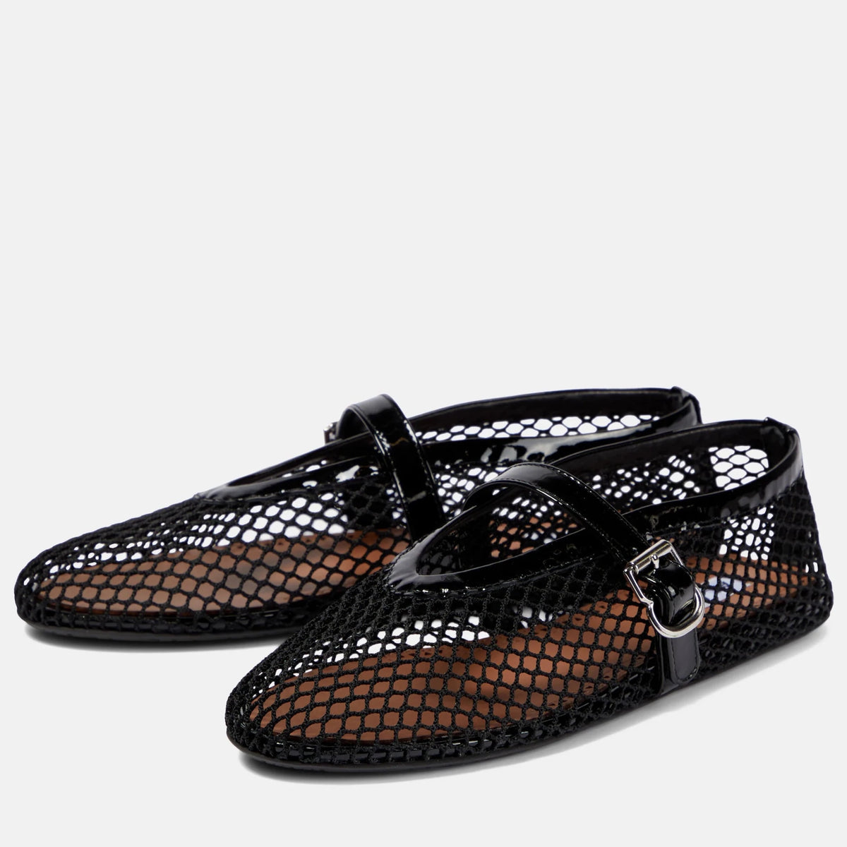Alaïa Fishnet Ballet Flats 2