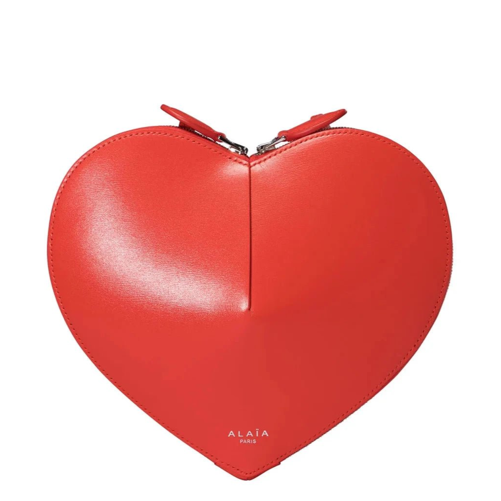 Alaïa Laque Le Coeur Heart-Shaped Bag – Red Patent Leather Mini Crossbody 3