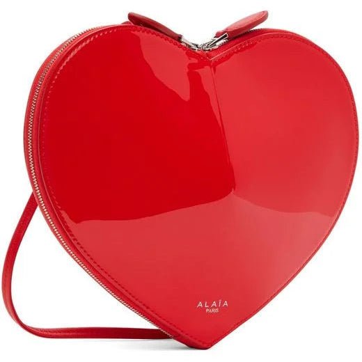 Alaïa 'Le Cœur' Red Crossbody Bag – Heart-Shaped Patent Leather Mini Purse | Modern Romantic Luxury 3