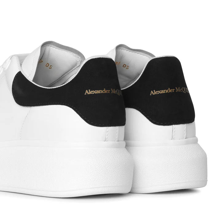 Alexander McQueen White & Black Classic Sneakers 5