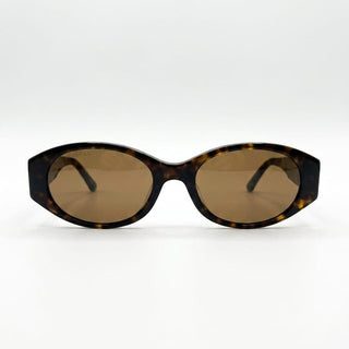 Balenciaga Eyewear Sunglasses With An Oval Frame And Tortoiseshell Effect