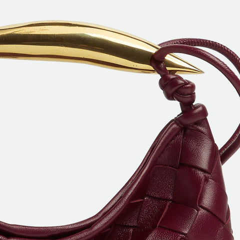 Bottega Baby Mini Sardine Cross Body Bag In Intrecciato Leather With Sculptural Metallic - BEAUTY BAR