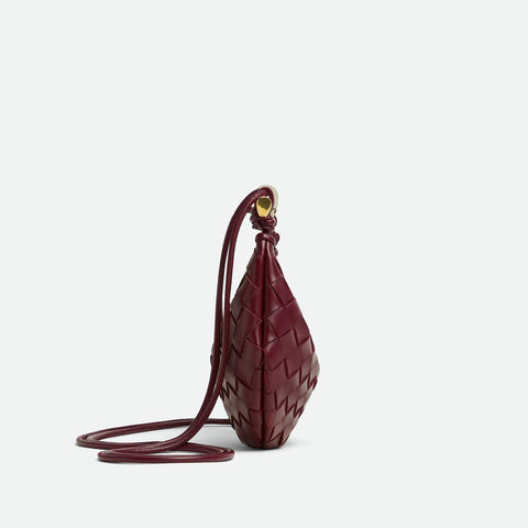 Bottega Baby Sardine Cross Body Bag In Intrecciato Leather With Sculptural Metallic Top Handle - BEAUTY BAR