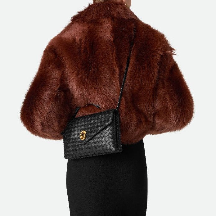 Bottega Knot Lock Black Bag 4