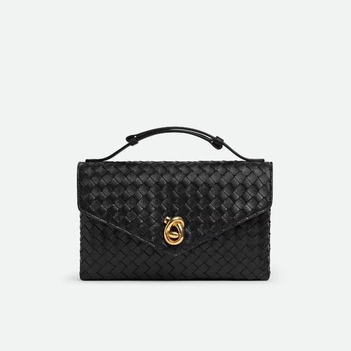 Bottega Knot Lock Black Bag 1