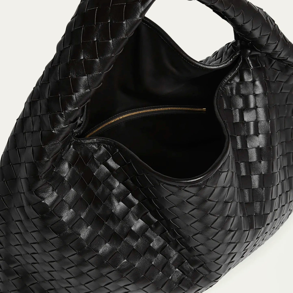 Bottega Large Hop Bag With Intrecciato Leather 4