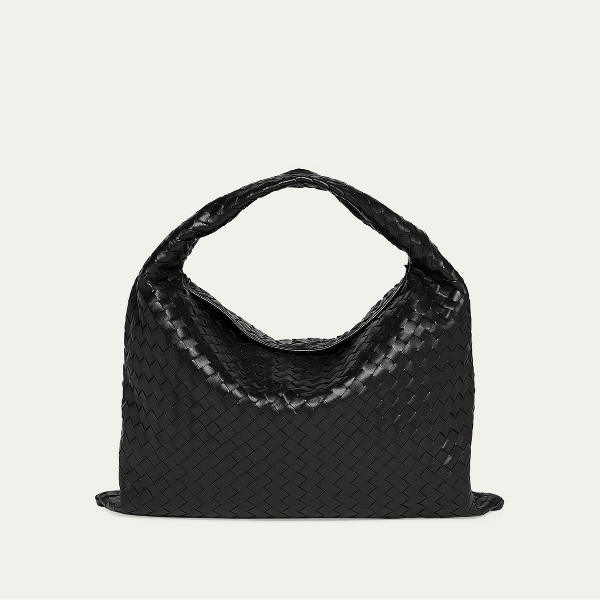 Bottega Large Hop Bag With Intrecciato Leather 1