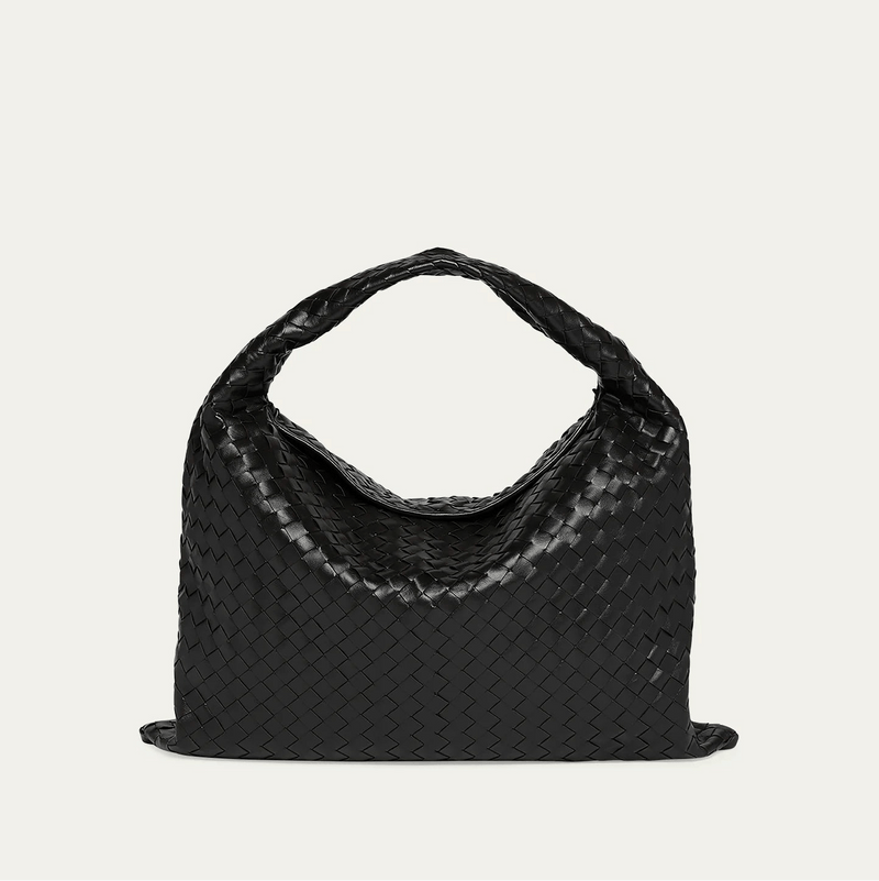 Bottega Large Hop Bag With Intrecciato Leather