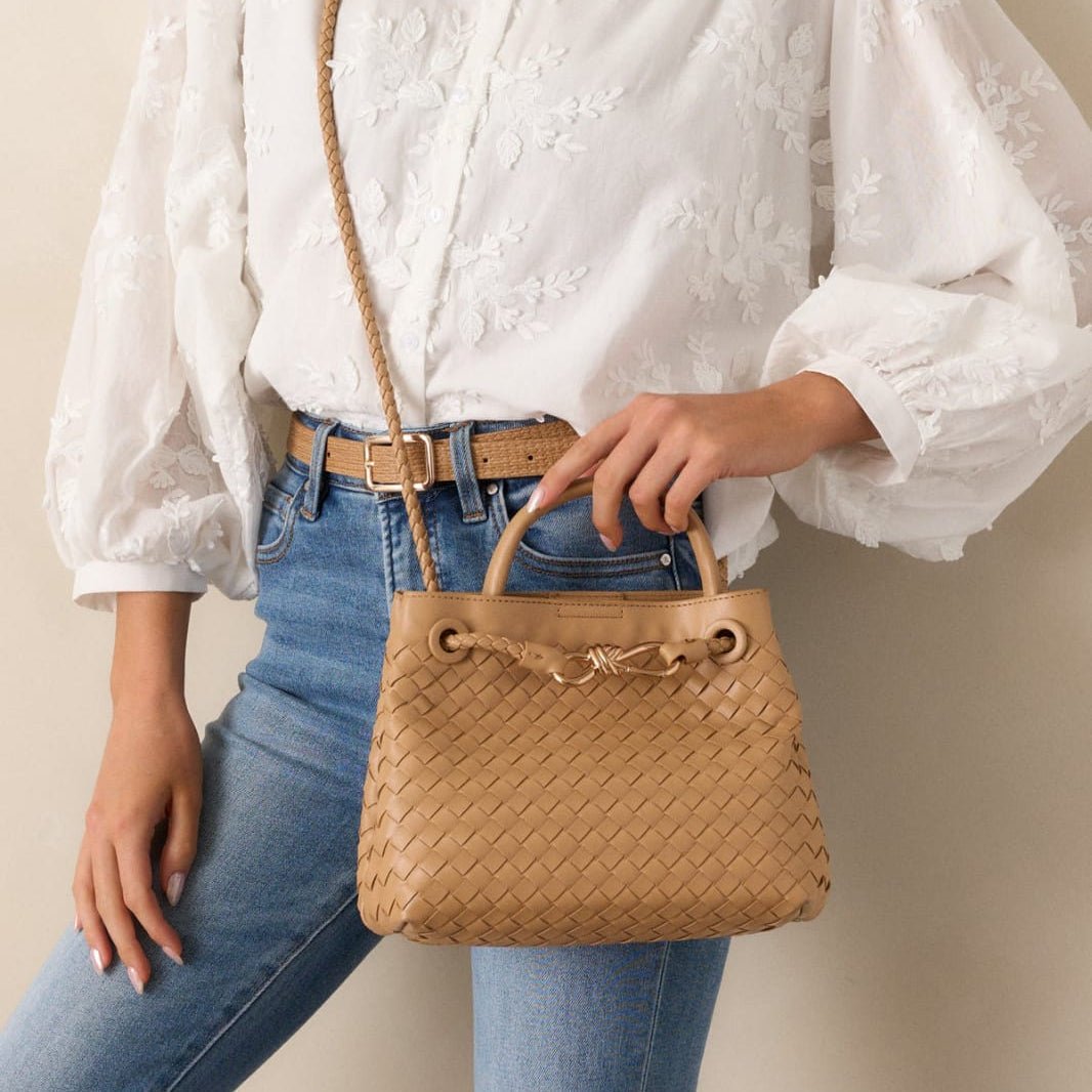 Bottega Small Andiamo Khaki 2