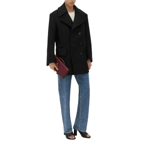 Bottega Veneta Andiamo Clutch – Barolo Intrecciato Leather With Brass Detail Quiet Luxury Redefined - BEAUTY BAR