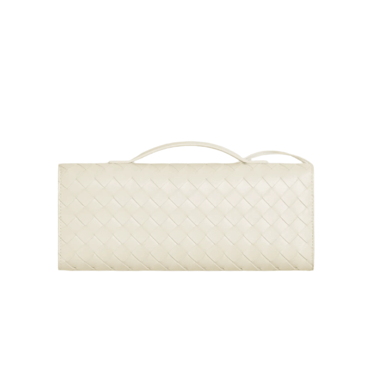 Bottega Veneta Andiamo Clutch Sea Salt Intrecciato Leather Modern Minimalism in Motion 4