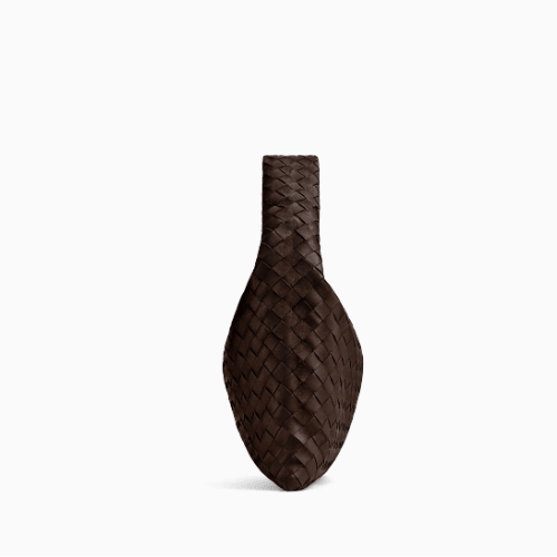 Bottega Veneta Small Hop Hobo Bag In Intrecciato Leather Brown 4